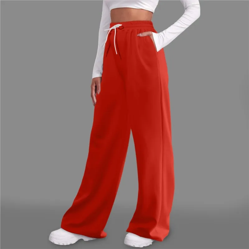 New Women Harajuku Wide Leg Pants Streetwear White Track Pants Women Wide Leg Sweatpants Joggers Trousers vêtements femme брюки