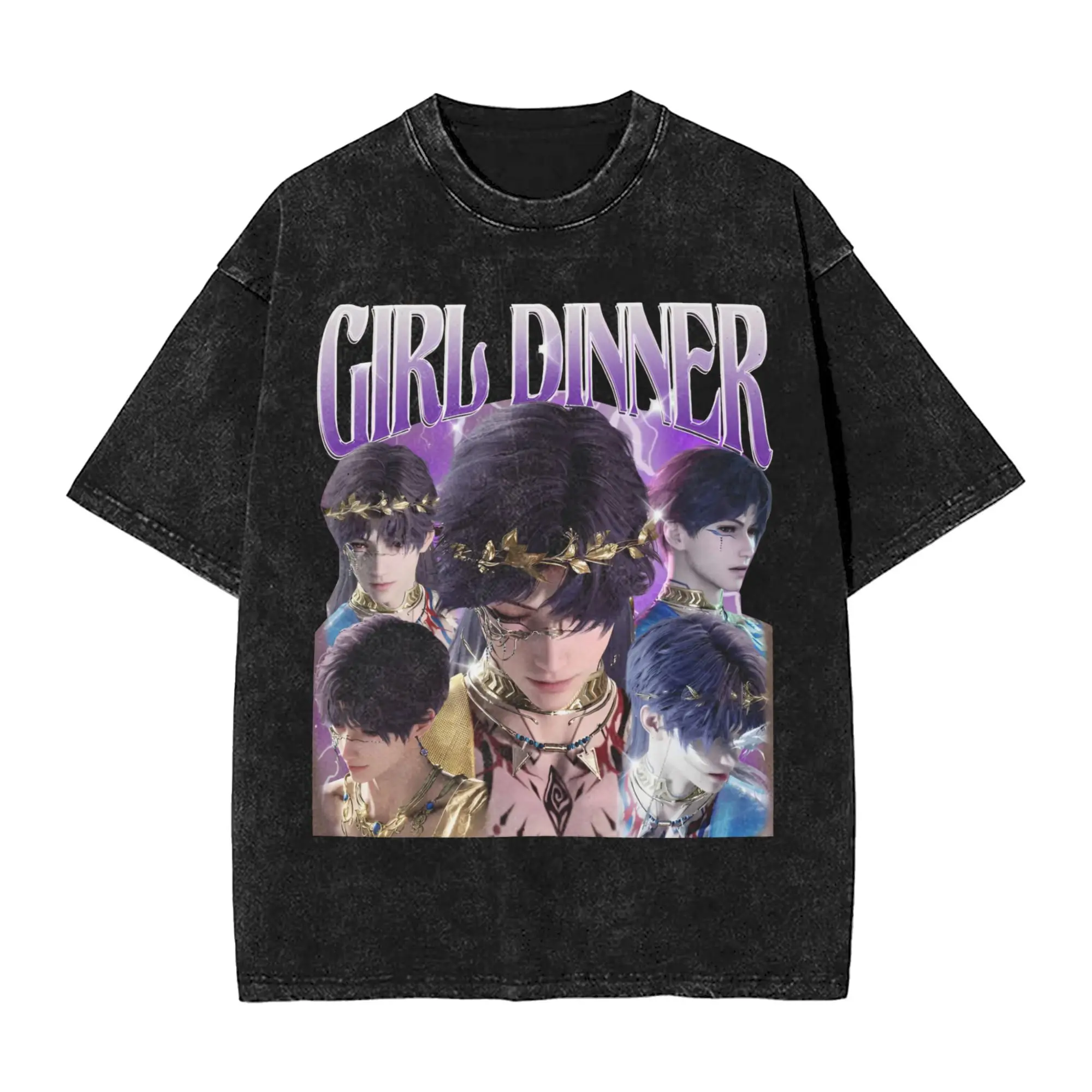 Man T Shirt Girl Dinner Rafayel Love And Deepspace Washed T Shirts Summer Tee Shirt Y2K Basic Design Casual Tops Dropshipping