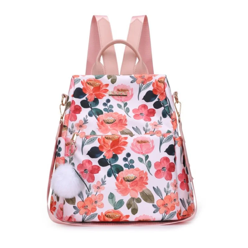 

2026 Fashion Backpack For Women Korean Style Printed Teenager Girl's Backpack College Student Bookbag Shopping Travel Backpack