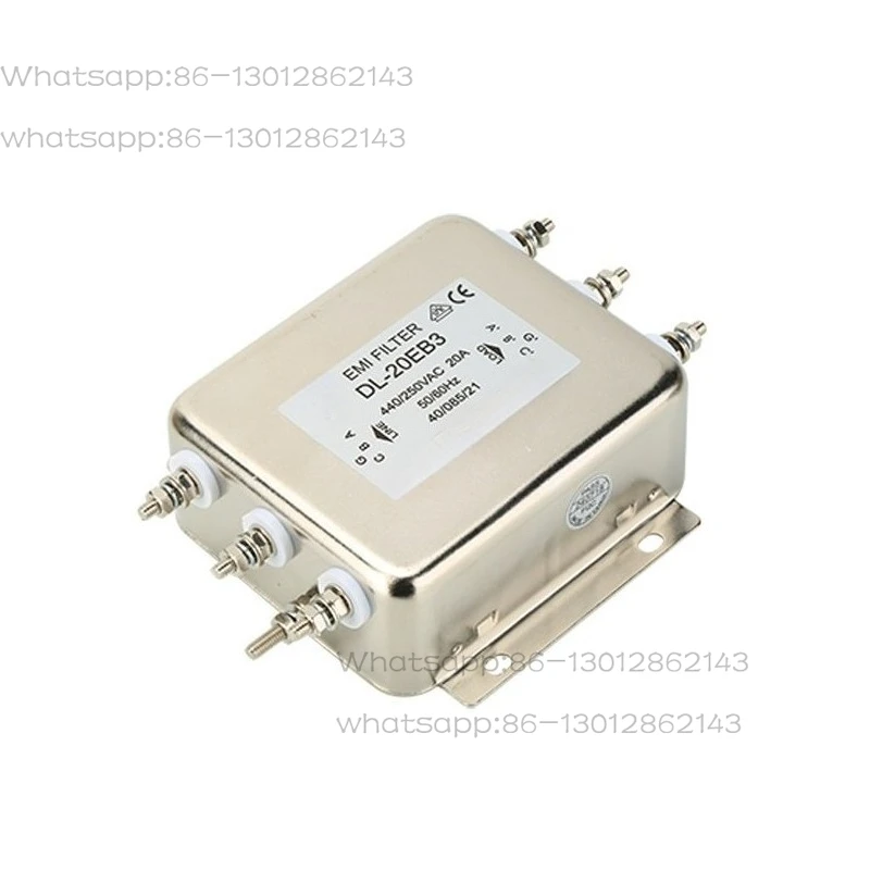 Power supply filter 440V anti-interference DL-20EB3 three-phase three-wire variable frequency servo AC filter