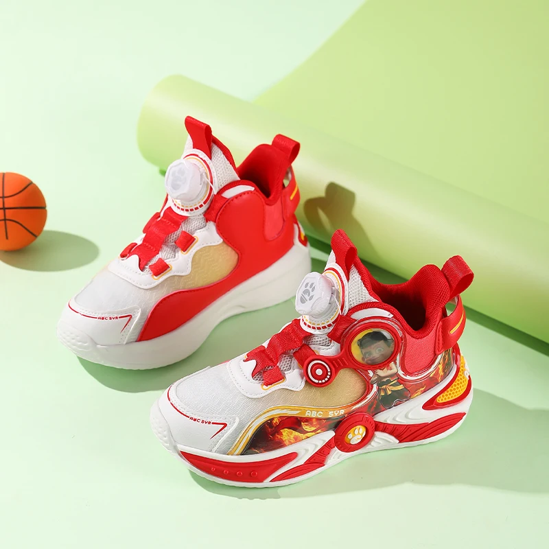 أحذية رياضية للأطفال للأولاد 2025 نمط جديد أحذية الجري غير الرسمية للطلاب أحذية كرة السلة الشبكية القابلة للتنفس #3