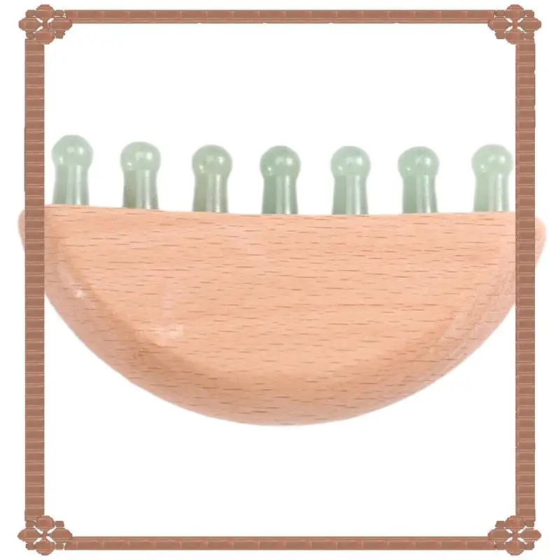 

24-Hour Delivery Scalp Massager, Head Scalp Massage Comb Jade-Wooden Comb For Head Stress Relax, Massage Tool For Relieve Headac
