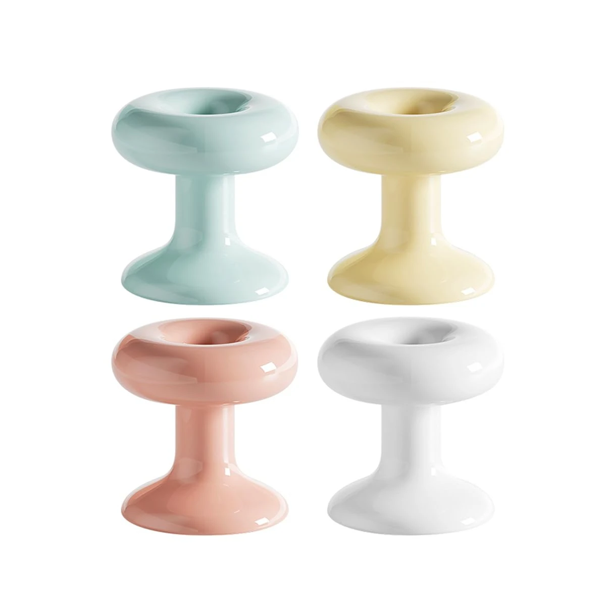 Donut-Shaped Toilet Button Pusher Self-Adhesive Toilet Tank Press Button Bathroom Hygiene Tool for Long Nail Protection