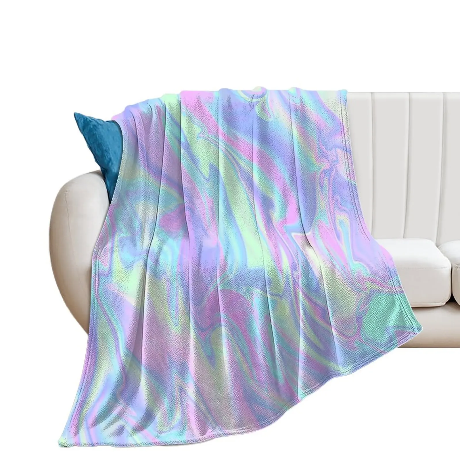 

Swirled Iridescence Throw Blanket Shaggy Decoratives Blankets