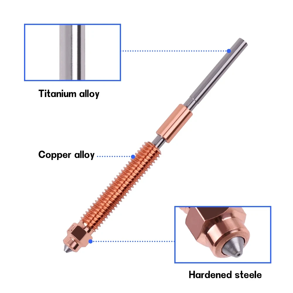 ل Creality K2 Plus Hi Combo فوهة مجموعة فوهة التبديل السريع من الفولاذ المقسى تصميم معدني بالكامل لـ Creality K2 Plus Hi Combo #4