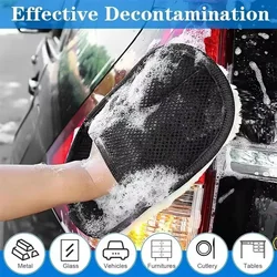 Wool Soft Car Washing Cloth Gloves Cleaning Brush Motorcycle Washer Care Products Plush Universal Wash Cleaning Gloves 1Pcs New