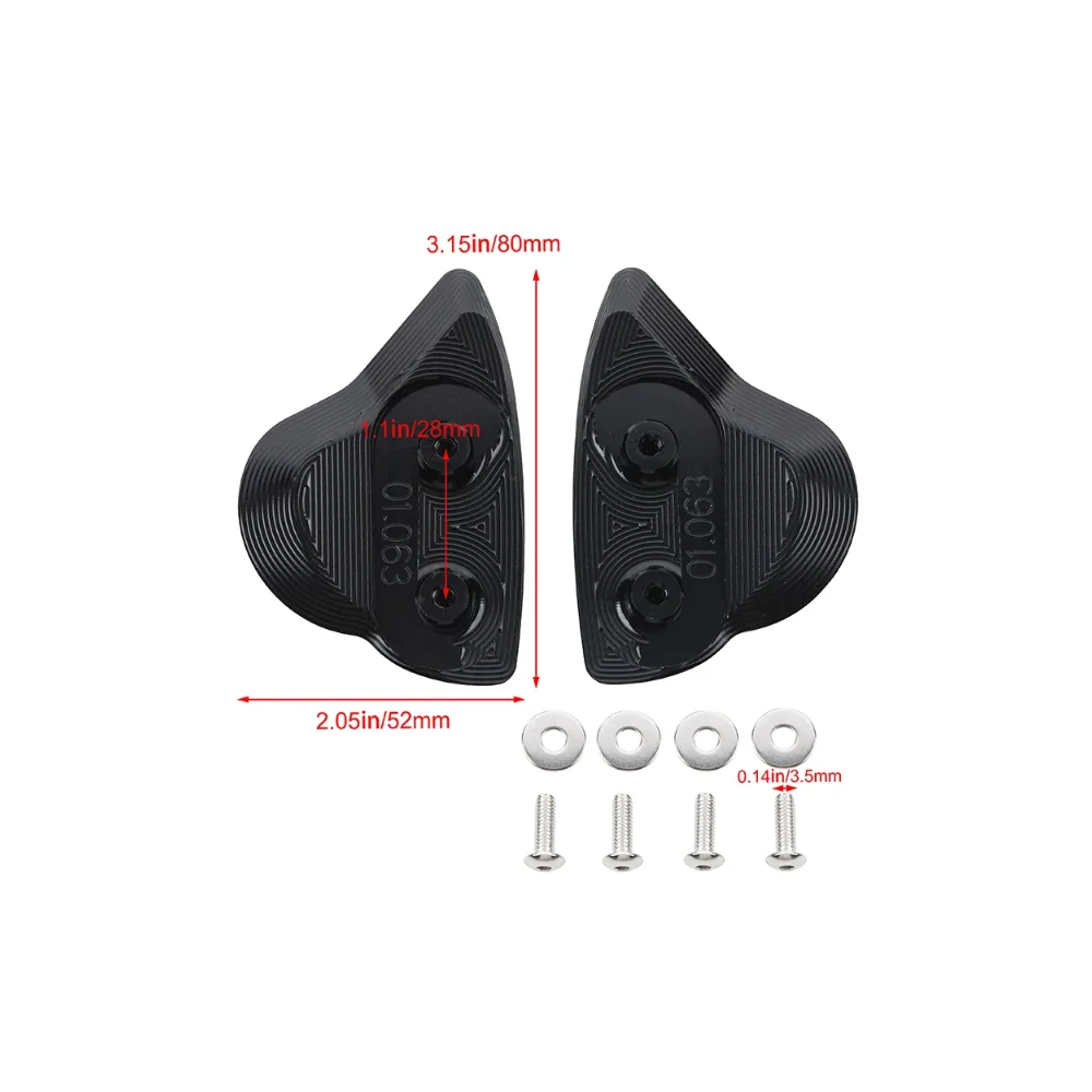 For YAMAHA YZF-R6 YZF R6 2017-2024 Motorcycle Accessories Mirror Hole Cover Windshield Windscreen Driven Mirror Eliminators Caps