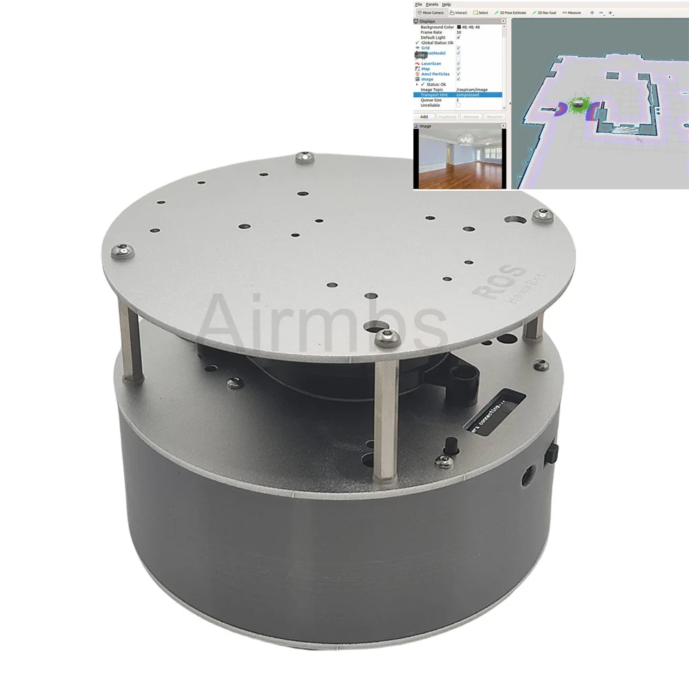 Différentiel intelligent ROS 2WD Robot voiture châssis recherche SLAM Navigation Simulation Lidar AI Vision Kit d'apprentissage vocal