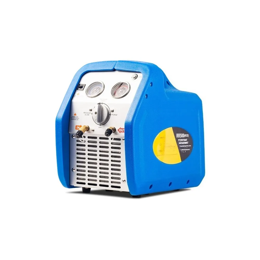 3/4HP RR250 Refrigerant Recovery Unit Single Cylinder Refrigerant Recycling Machine for R134a R32 Air Conditioning Repair Tool