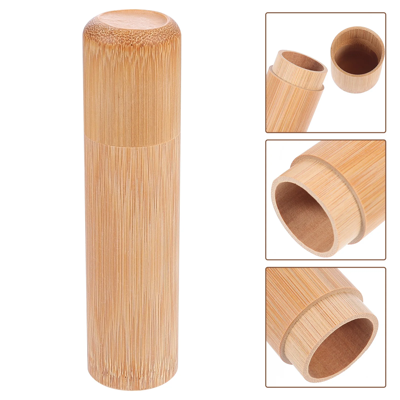 

1Pcs Wooden Cigarette Case PU Durable Portable Storage Box Cigarette Holder Protective Cover Suitable for General Size