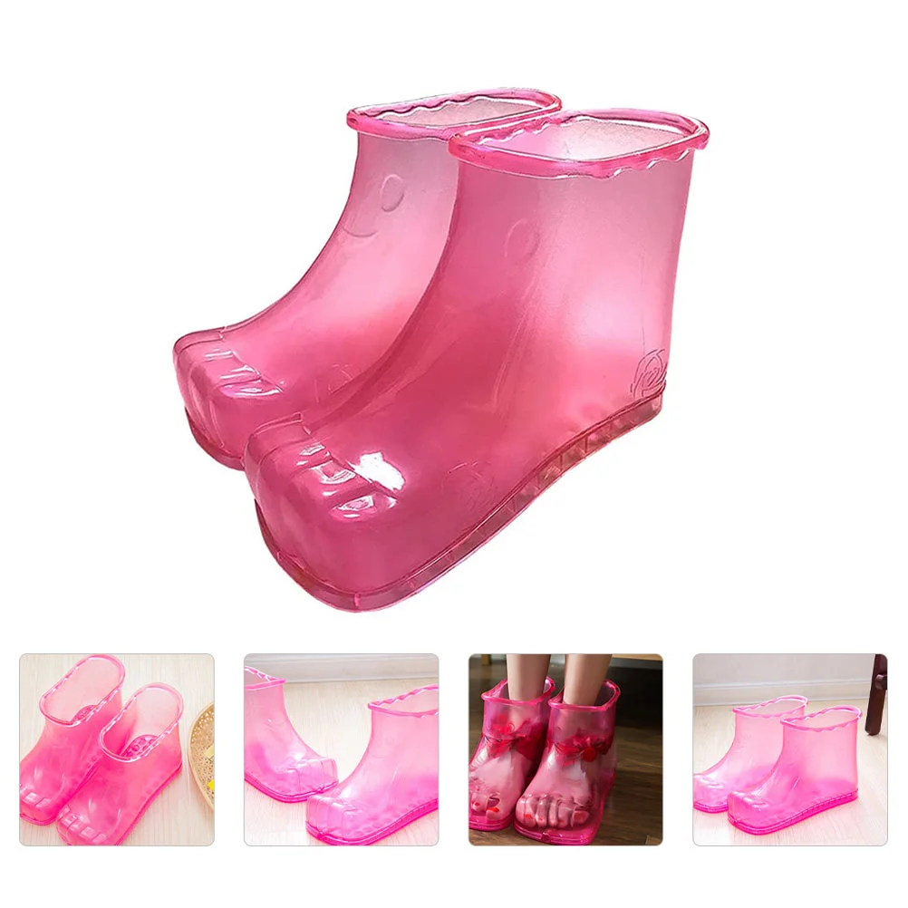 

2 Pcs White Sandals High Foam Shoes Foot PVC Washing Home Soak Massa 256X165CM Creative Massage Soaking Rosy Water Man