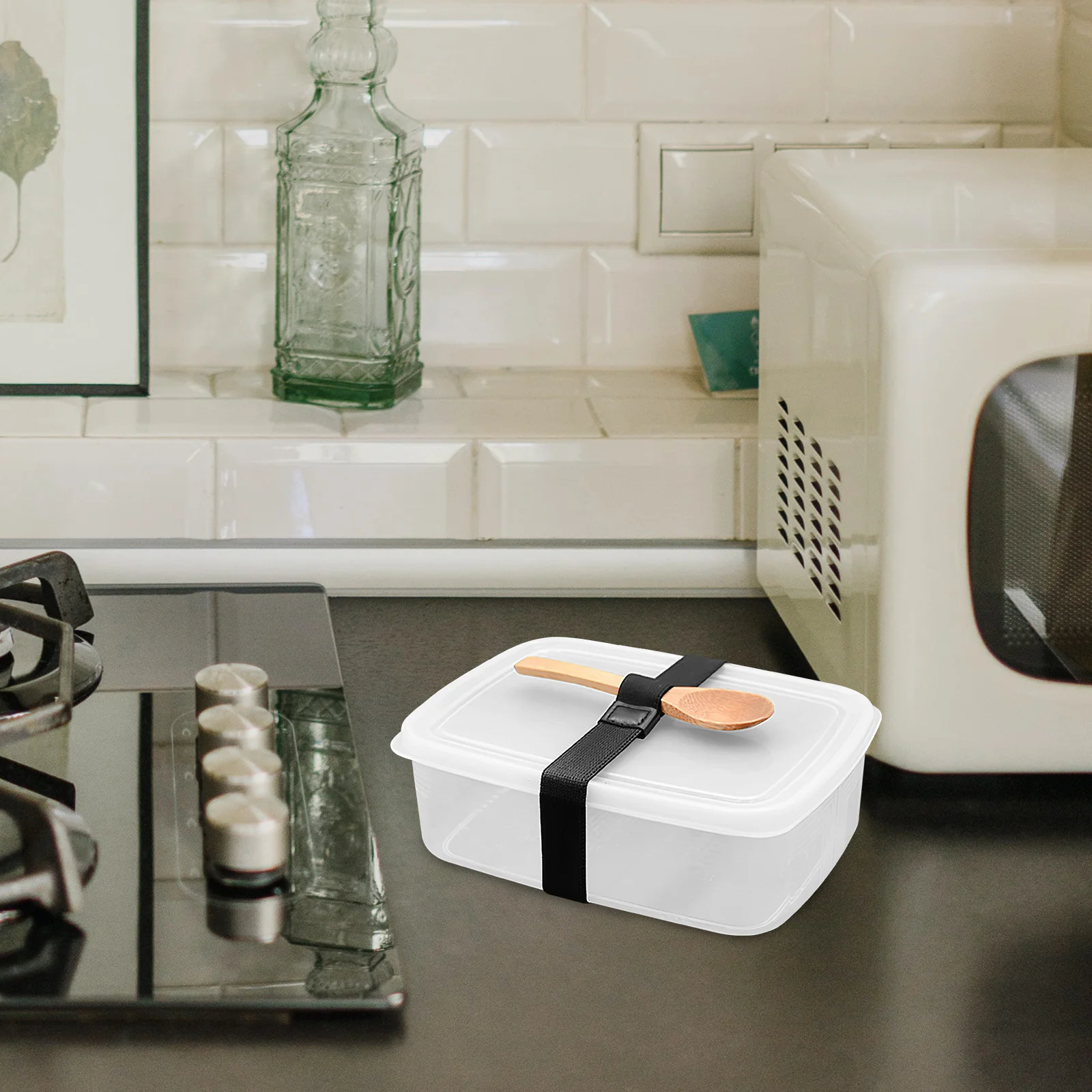 

6pcs Elastic Bento Box Straps Portable Reusable Lunch Container Durable Polyester Outdoor Picnic School Travel