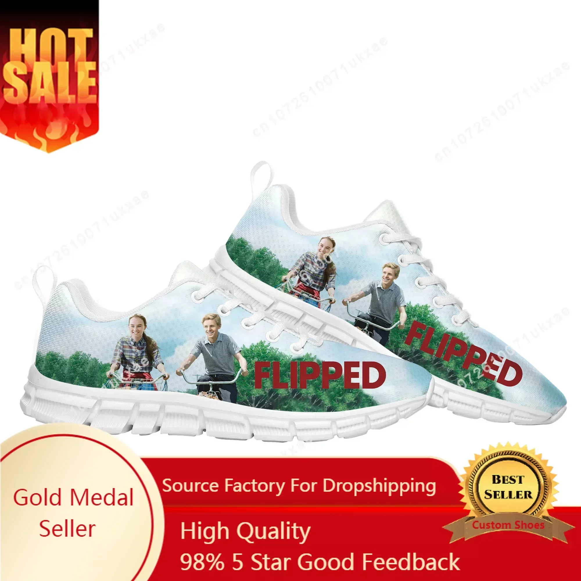 

Flipped Movie Sports Shoes Mens Womens Sneakers High Quality Parent Sneaker Couple Custom Shoes