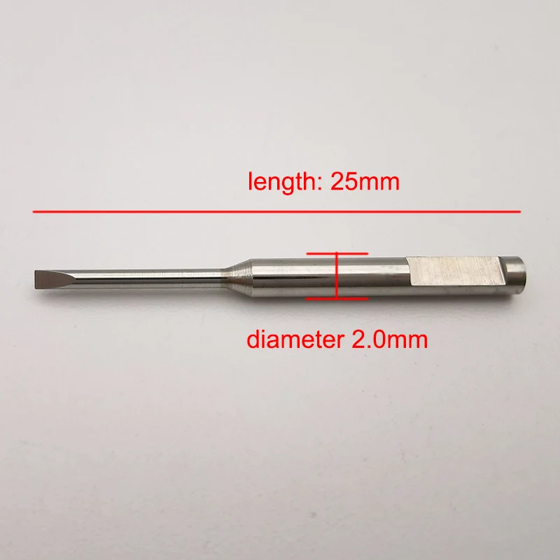 Spare Screwdriver Blades, for 2.0mm Diameter hole to Install, Slot and Cross Type Screwdriver