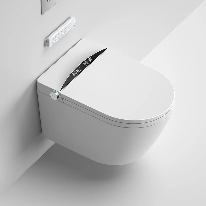 

Wall Mounted Hanging Modern Heated Electric Commode Bidet Auto Open Intelligent Smart Toilet
