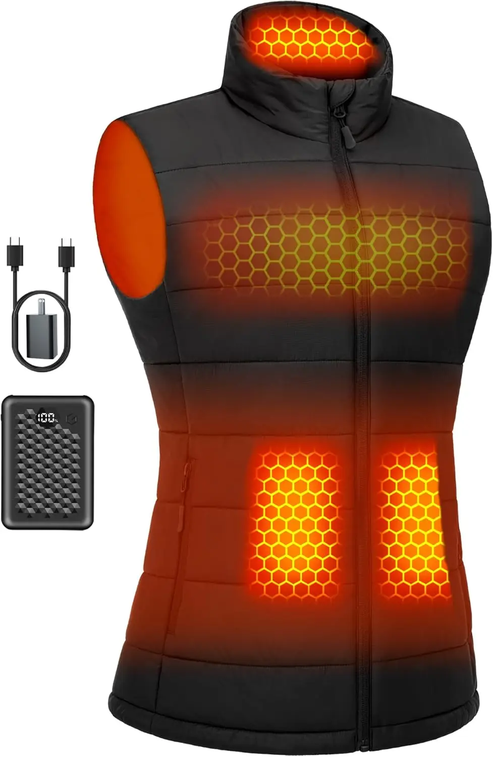 

Graphene Heated Vest for Women 7.4V Fast Charge Large Capacity Battery