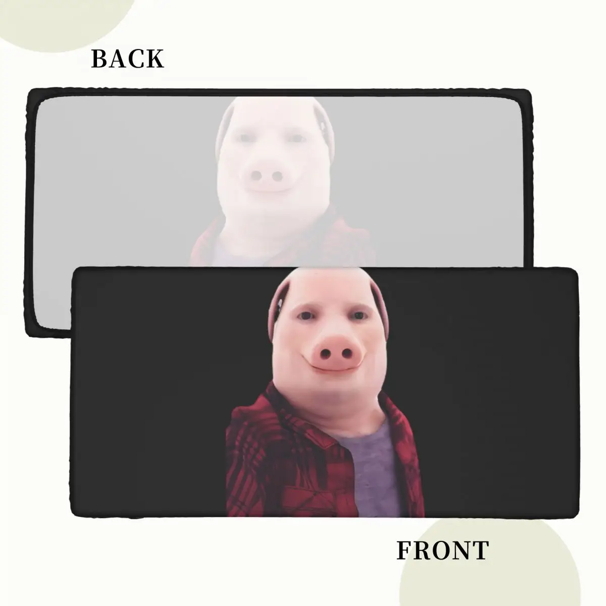 John Pork Is Calling Customized Rectangular Tablecloth Oilproof Table Cover for Festival Party Decorations Table Cloth