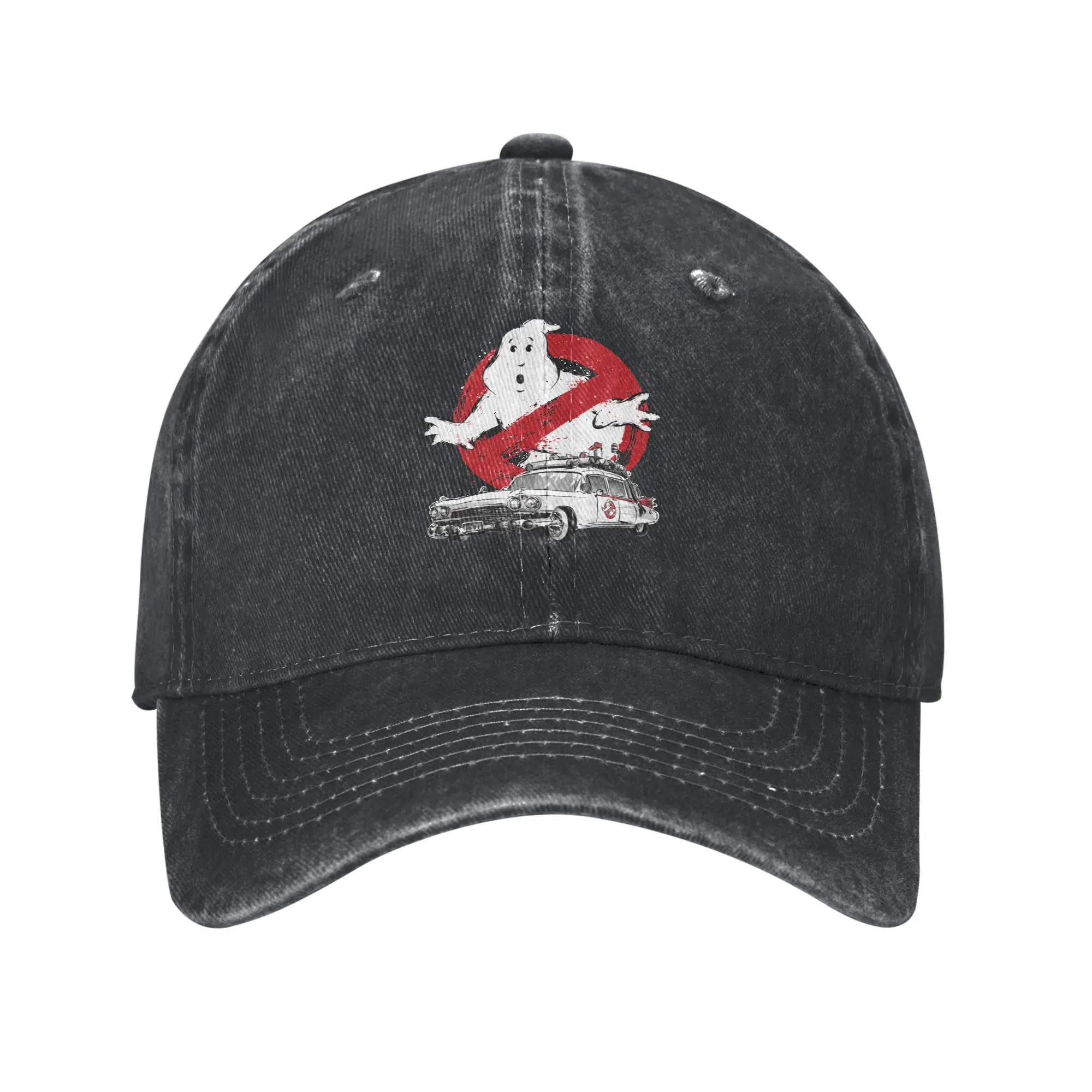 Custom Ghosts Busters Cowboy Hat Men Women Breathable Film Movie Dad Hat Streetwear