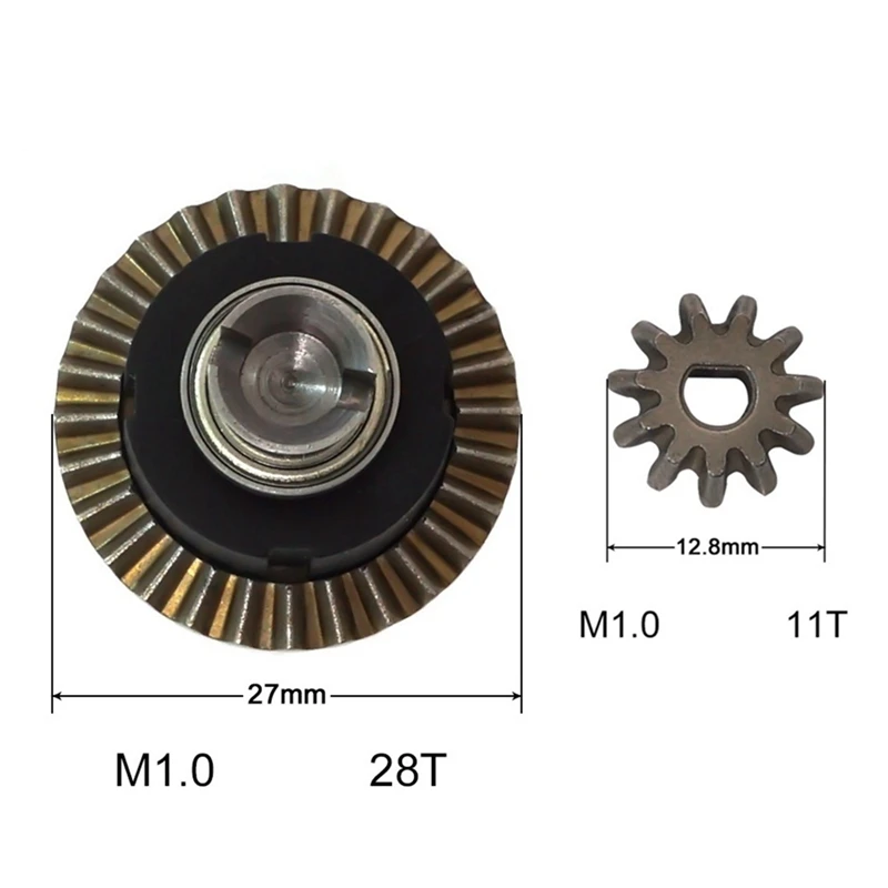 2 Set differenziale in metallo e cambio per SG1603 SG1604 SG1605 UDIRC UD1601 UD1602 UD1603 1/16 RC Car upgrade Parts