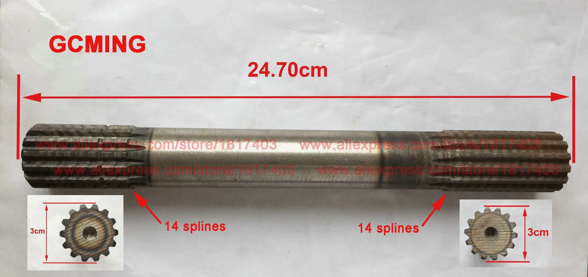 Taishan 454.31.159 Vertical Shaft , Taishan / TS 454 - 554 Tractor Parts