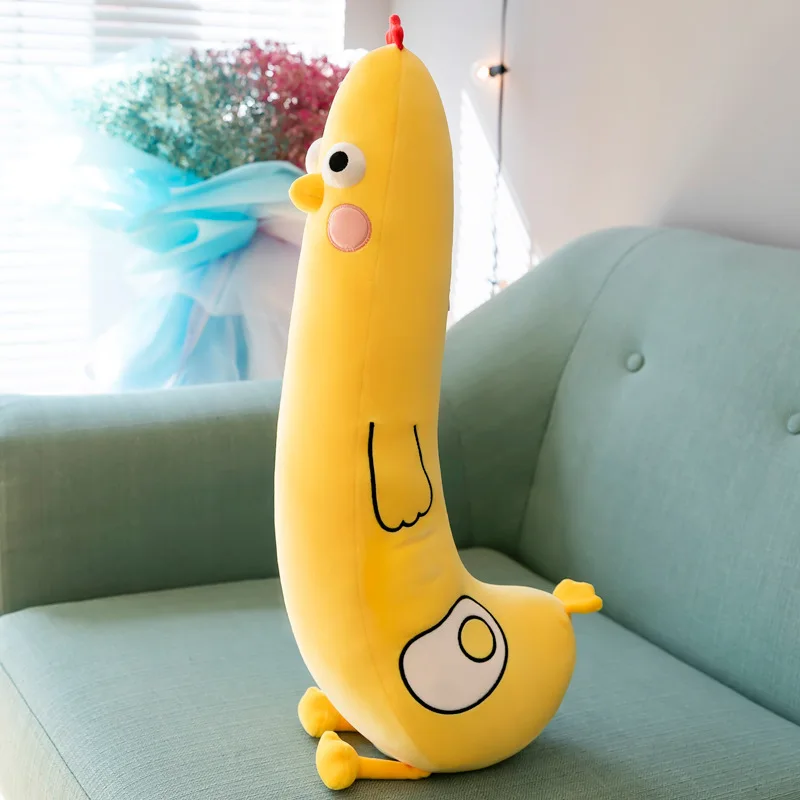 60-110Cm Giant Pluizige Cock Pluche Speelgoed Slapen Kussen Schattige Animal Gevulde Kip Poppen Floor Mat Kids Meisjes baby Verjaardag Geschenken