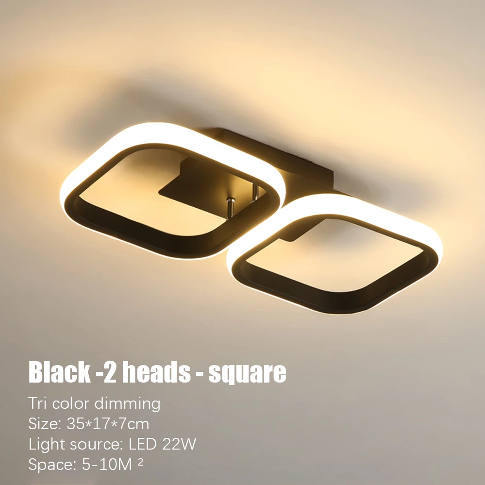 Moderne LED-plafondverlichting Ganglicht Huisverlichting Led Opbouw voor Slaapkamer Woonkamer Ganglicht 3-kleuren