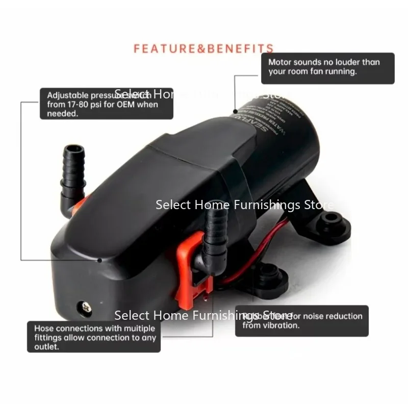 

Подходит для морского водяного насоса 40PSI12V, мембранный инфузионный насос, аксессуары для лодок, душ, туалет, мотор подачи воды на автофургоне