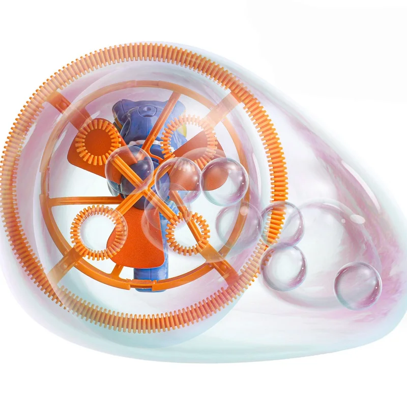 Kids Viral Dinosaur Bubble Machine with Fan Soap Liquid Blower Spinning Windmill USB Rechargeable for Beach Park Party Favors