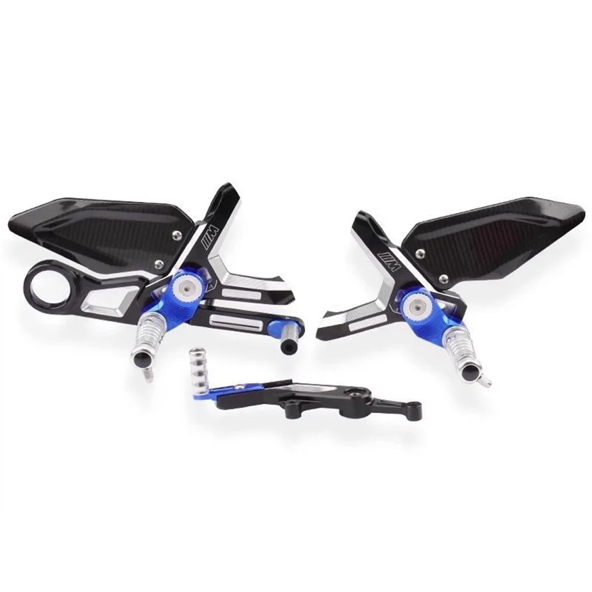 

Carbon Fiber Foot Pedal Footrest For BMW S1000RR M1000RR 2019~2024 Heel Wing Adjustable Rearset Footboard Motorcycle Accessories