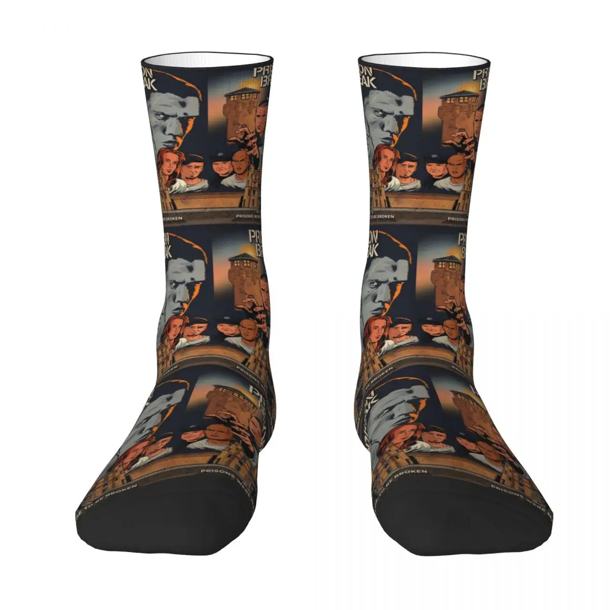 Prison Break 6 Unisex Winter Socks Hiking Happy Socks Street Style Crazy Sock