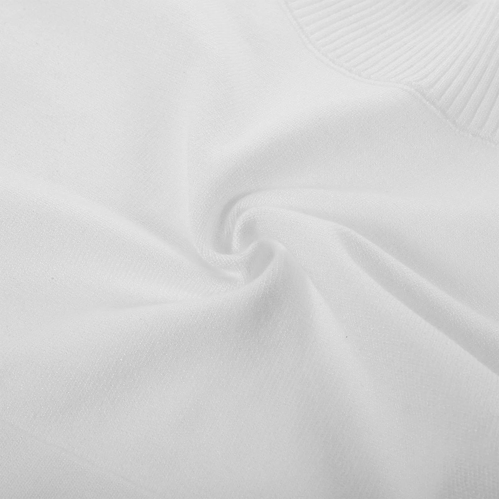 الأبيض محبوك سترة طوق قطعة انفصال وهمية الياقة المدورة ديكي طبقات شال طوق أعلى التبعي النساء