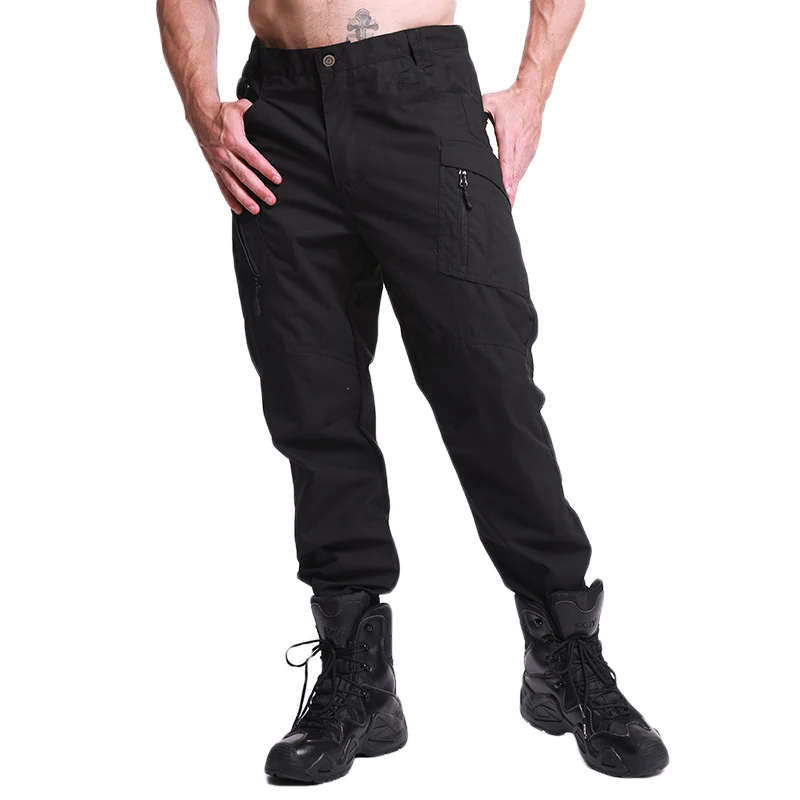 Men Pants Casual Cargo Pants New Tactical Trousers Male Plus Size Breathable Waterproof Multi-Pockets Pant Size S-5XL Plus Size