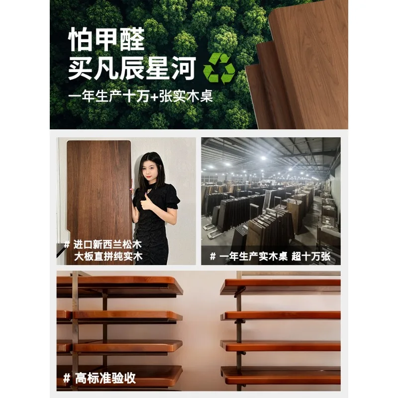 مكتب كمبيوتر من الخشب الصلب الملون على الوجهين، سطح مكتب منزلي، غرفة نوم، منضدة عمل، طاولة رياضية إلكترونية مزدوجة