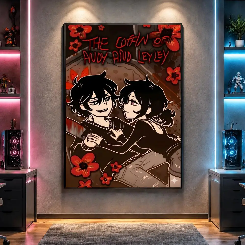 Game Horror C-The Coffin Of Andy And Leyley Poster Wall Art Bedroom Living Room Dorm Bar Cafe Gym Studio Home Decor Gifts