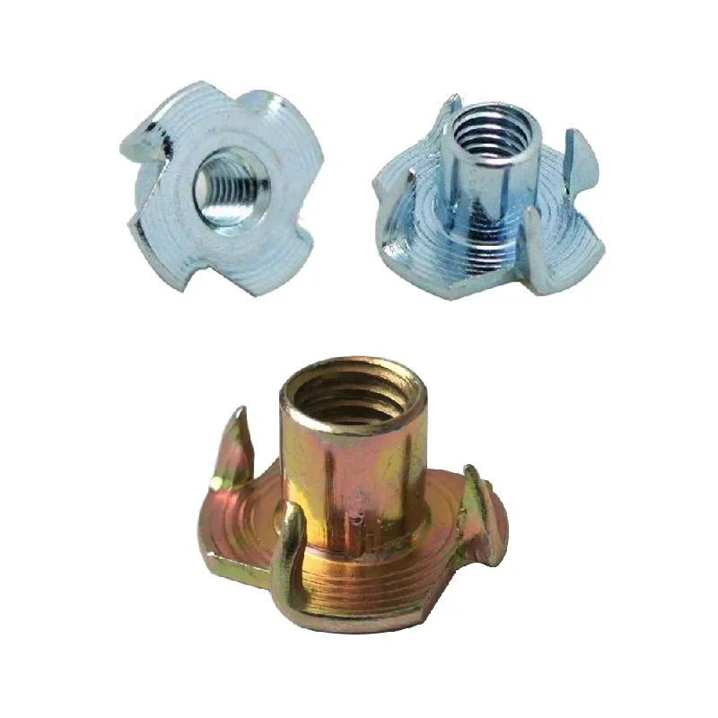 

Stainless steel galvanized n four claw nuts wood board inlay claw nut furniture nut 1/4 5/16 3/8