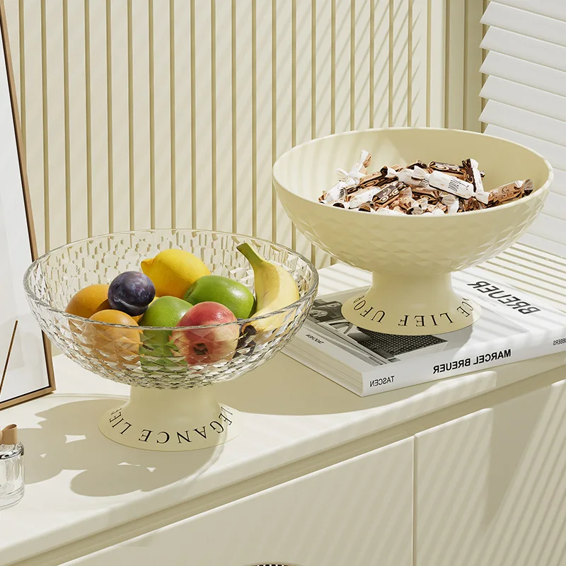 Lnternet Celebrity Fruit Dish,Home Living Room Coffee Table Candy Snack Tray,Light Luxury Wind High Appearance