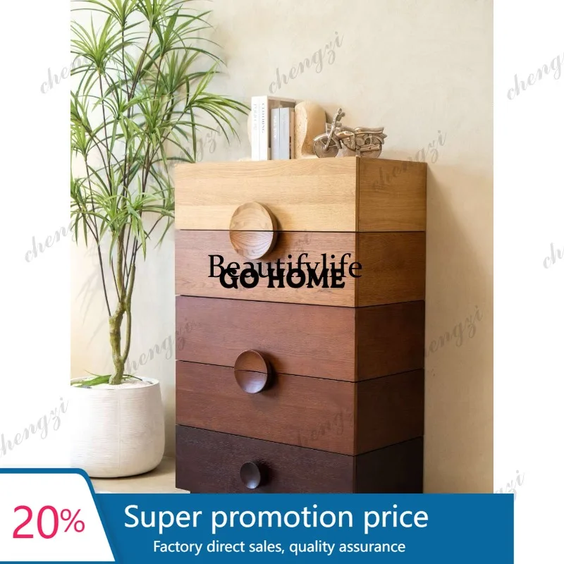 PPP Medieval log wind many drawers chest cabinet living room bedroom locker gradual change color