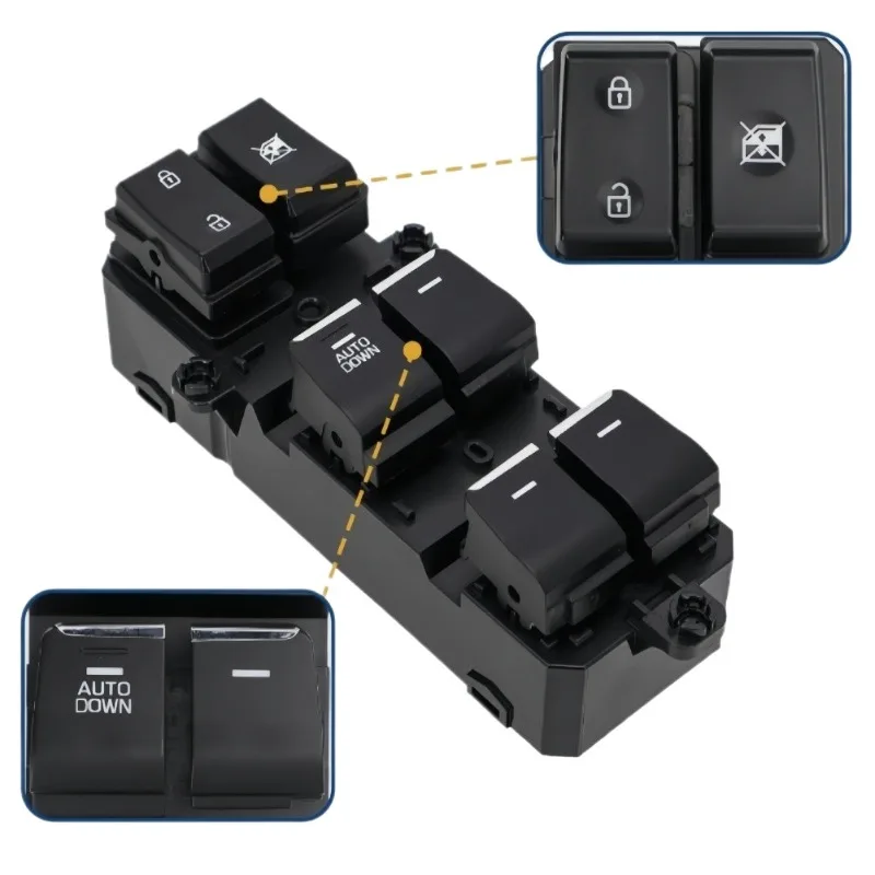 Left Driver Master Power Window Switch OEM 93571D3050 For Hyundai Tucson 93571-D3050 93571 D9000