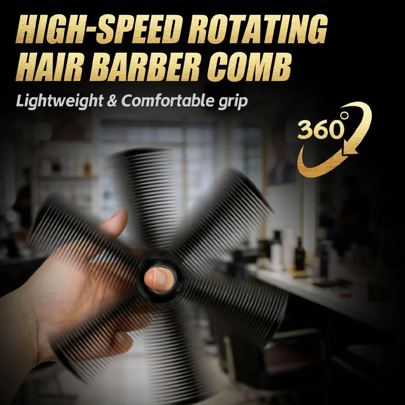 Multifunctional Portable Hair Styling Kit Rotating Comb Double Sided Hair Brush Fold Wide Tooth Pocket Comb Barber Salon Tools