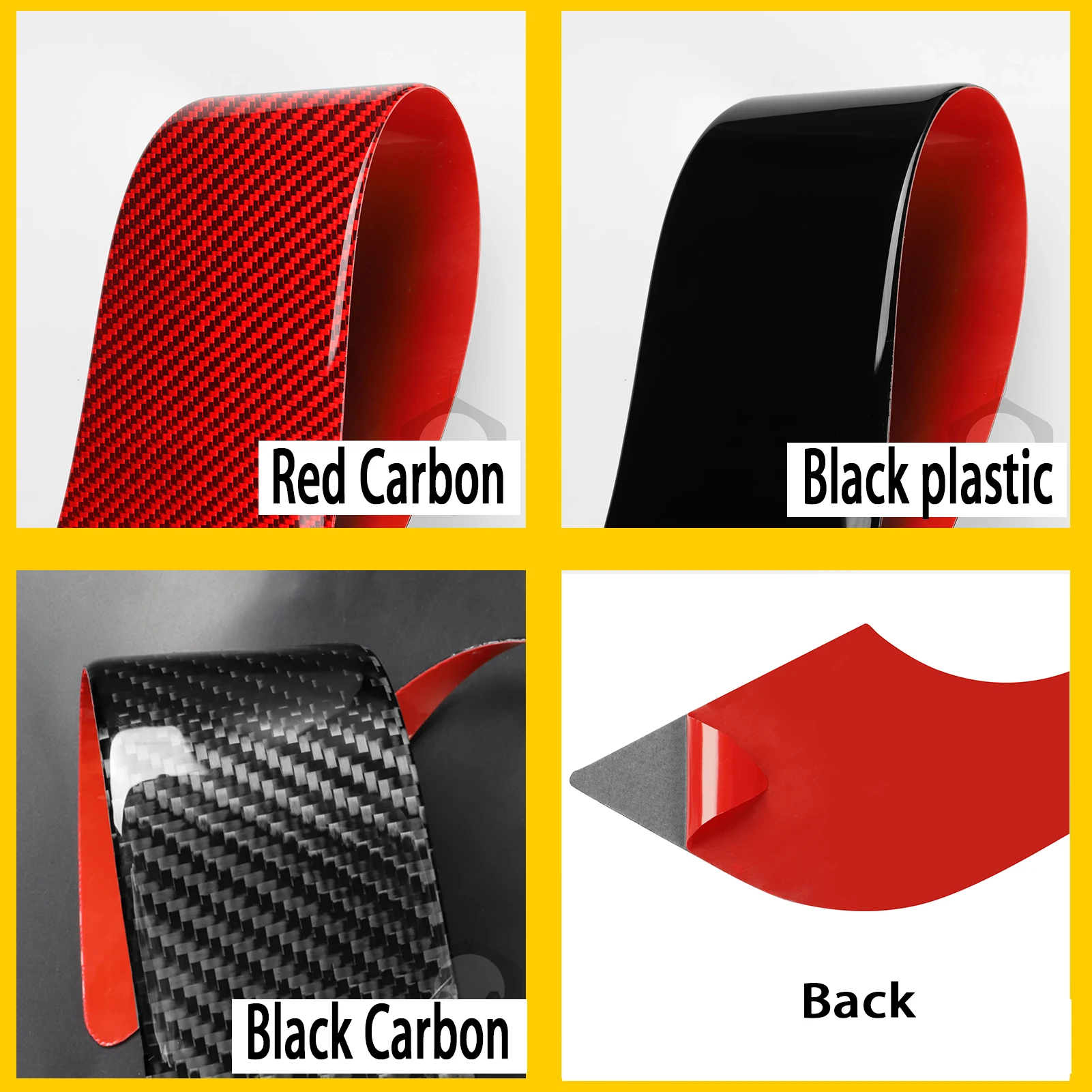 For Audi A4 S4 B7 2005-2008 Carbon Fiber Interior Door Handle Panel Trim Strips Car Interior Accessories Decoration Sticker