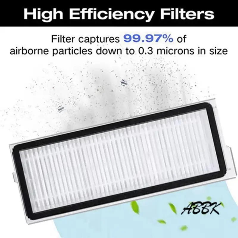 ABBK-untuk Roborock Qrevo Edge/Qrevo Edge S5A Sikat Sisi Utama Filter Hepa Kantong Debu Suku Cadang Kain Pel