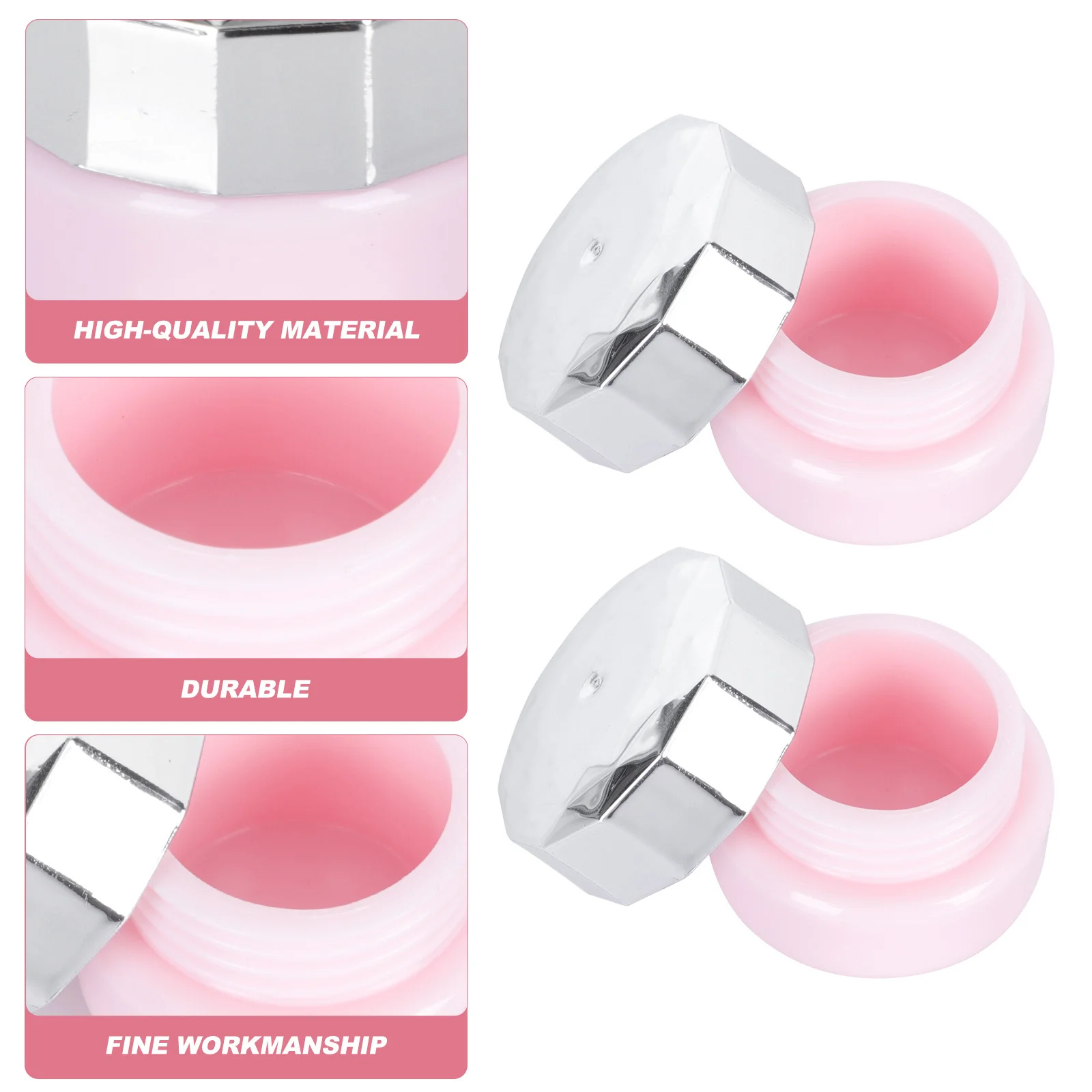 ขวดเจลกาวติดเล็บ 4 ชิ้น ภาชนะเปล่าแบบพกพาสำหรับเดินทาง ขวดพลาสติกทนทานสำหรับเก็บโลชั่น ครีม