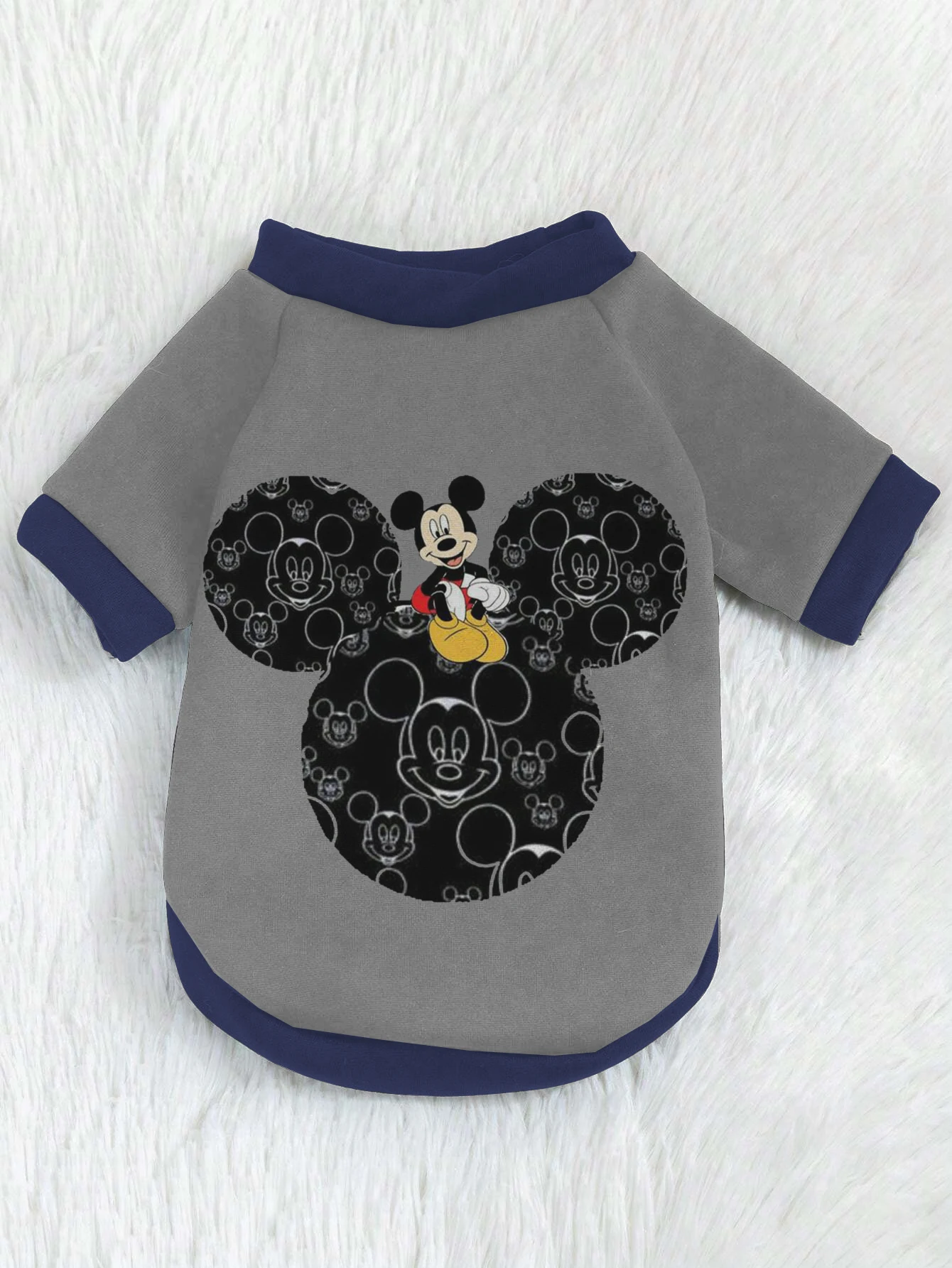 3D Disney Minnie Mickey Element Print Cute Fall puppy clothing hoodie Thickened Chihuahua Product Home Garden thickened hoodie