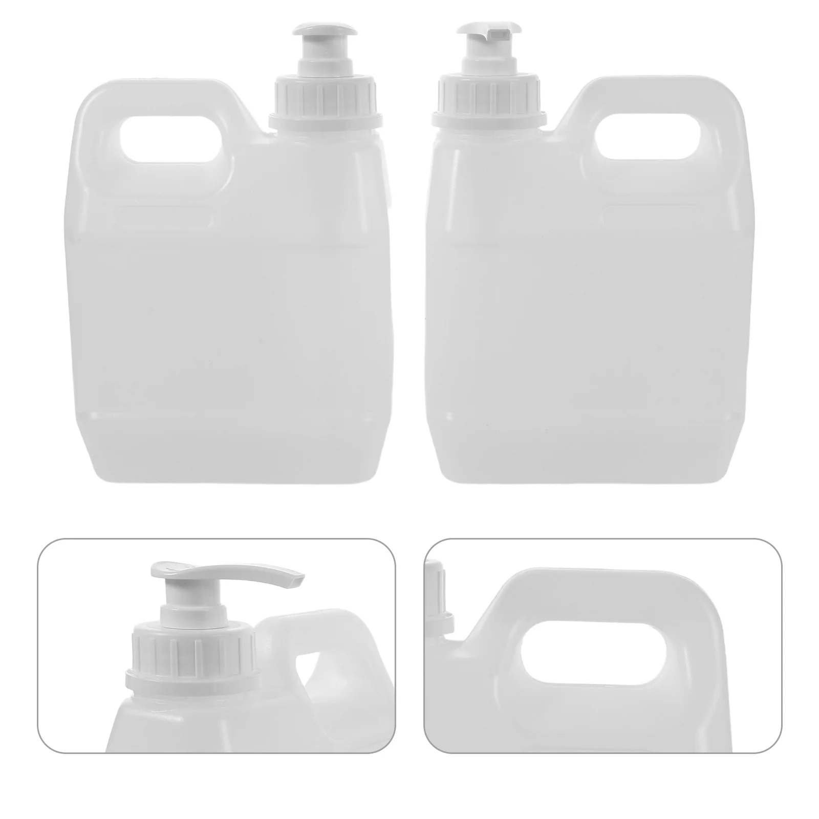 

2Pcs 1L Empty Pump Bottle Transparent Shampoo and Conditioner Dispenser Durable for Humid Environments Easy Monitoring