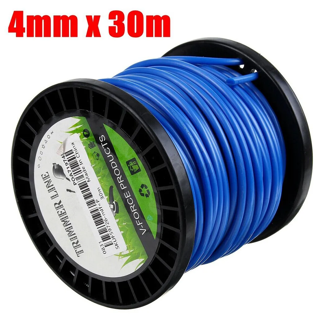 Línea de corte de alambre, accesorio de repuesto de nailon resistente, elementos de cable de desbrozadora azul, piezas nuevas adecuadas