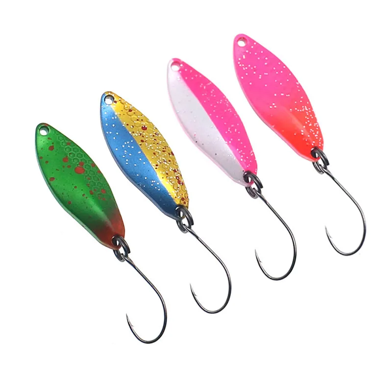 TROUT Spoon 2g 2.3g 3.5g Metal Bait Fishing Lure for Stream Area Trout Material Copper Freshwater Fishing Tackle Gear - view 2