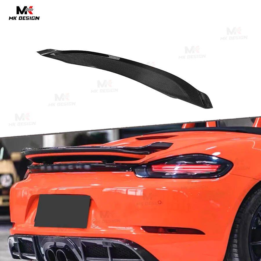 

Carbon Fiber Rear Spoiler Trunk Wing for Porsche 718 Boxster Cayman 2016-2020 Rear Duckbill Wing Car Accessories