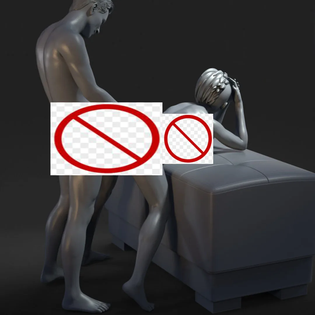 （1/35=50mm，1/24=75mm，1/18=100mm，1/16=120mm）3D printed, NSFW, sex pose miniature resin dummy model unassembled and unpainted kit