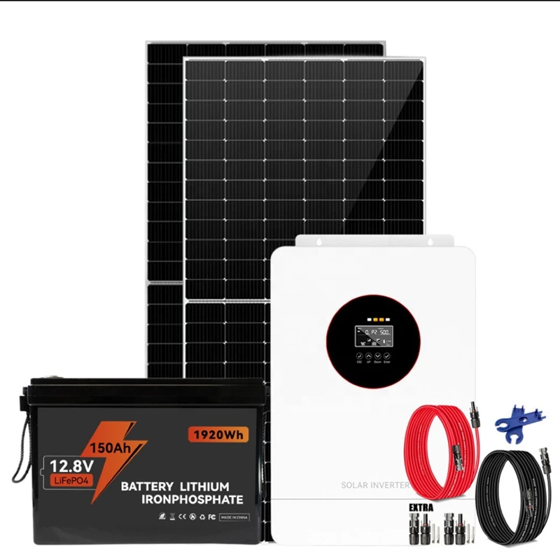 Complete Set Hybrid Solar Energy Storage System 10KW 15Kw Off Grid Hybrid Solar Energy Power System Kit for Home