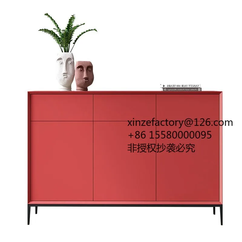 Factory Direct 2026 Top RatedItalian minimalist shoe cabinet, painted home door porch, multi-functional multi-layer locker, simp